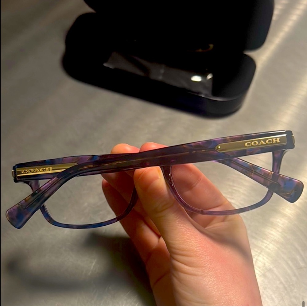 Coach Confetti Purple Eyeglasses